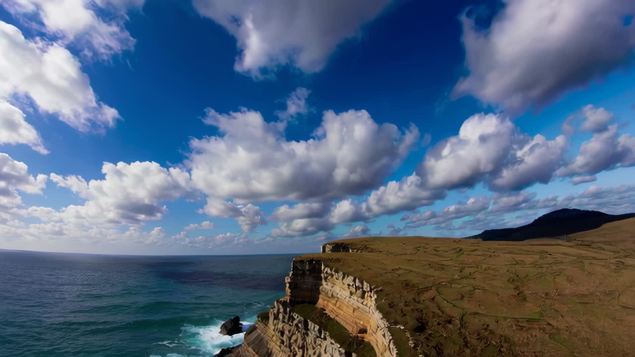 Coastal Cliffs and Dramatic Cloudscape