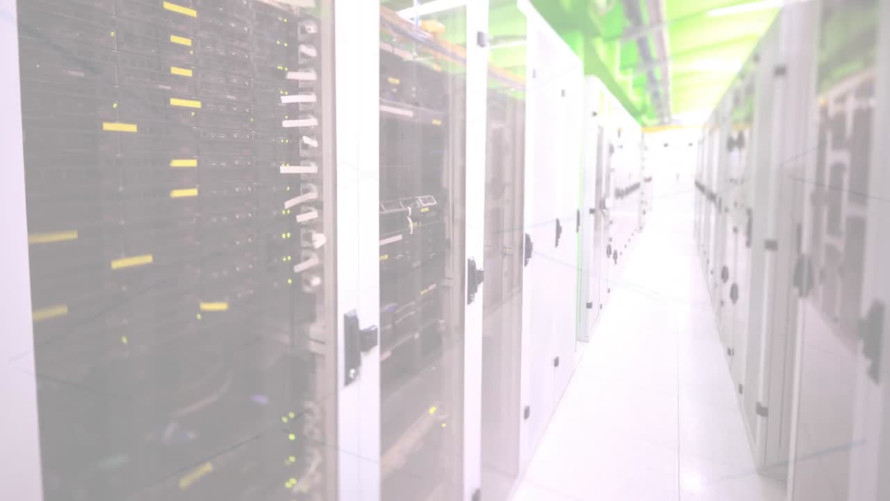 Animation of network of connections over computer servers