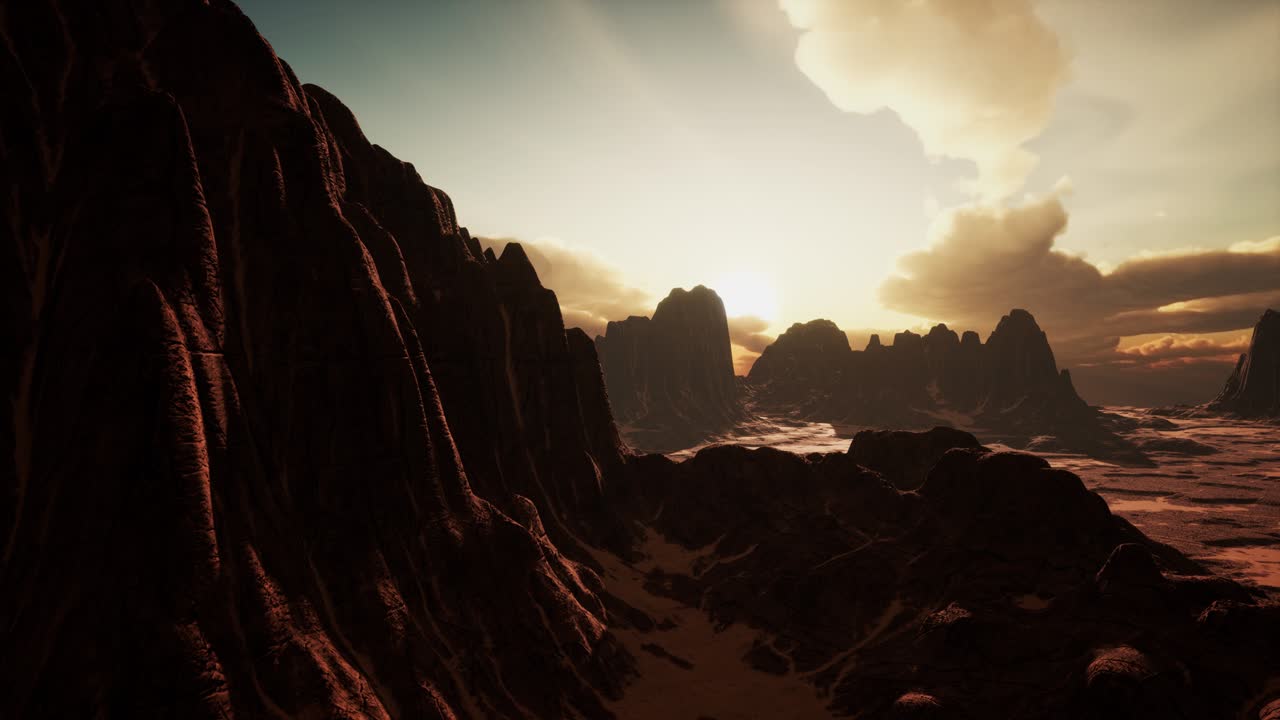 increíbles formaciones de piedra arenisca en el famoso atardecer en el valle del monumento