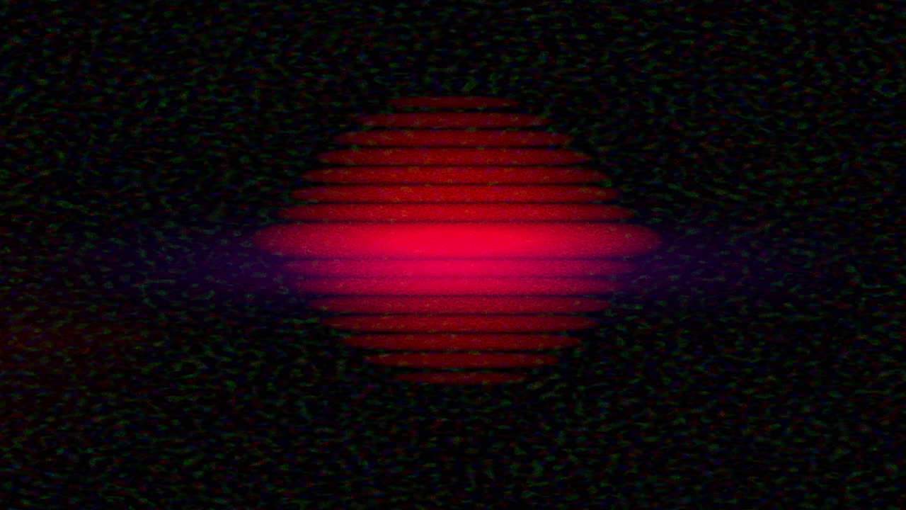 Registrazioni reali di glitch da segnale VHS debole in sovrapposizione