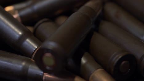 close up macro shot of bullets