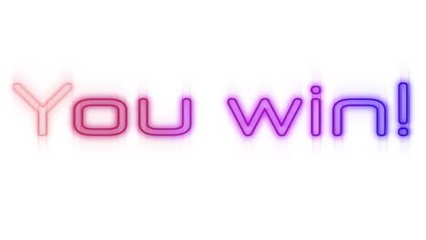 You-win-sign-in-red-neon-on-white-background