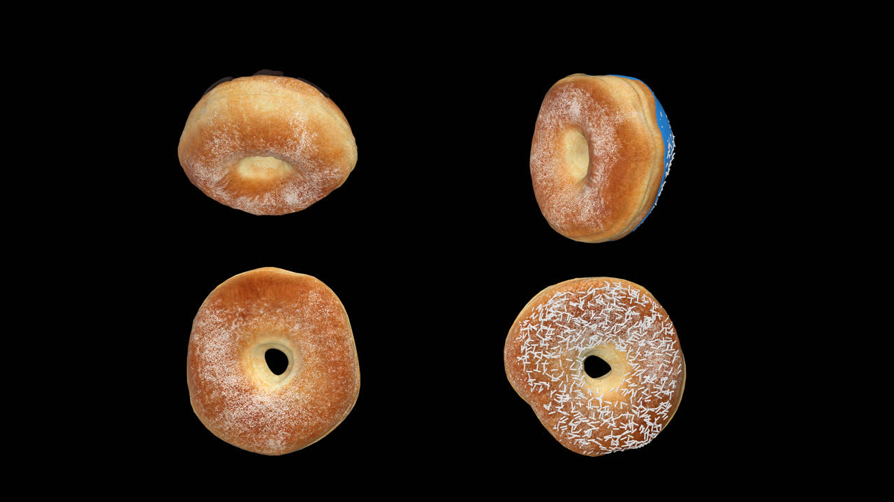 diferentes rosquillas con alfa chanel