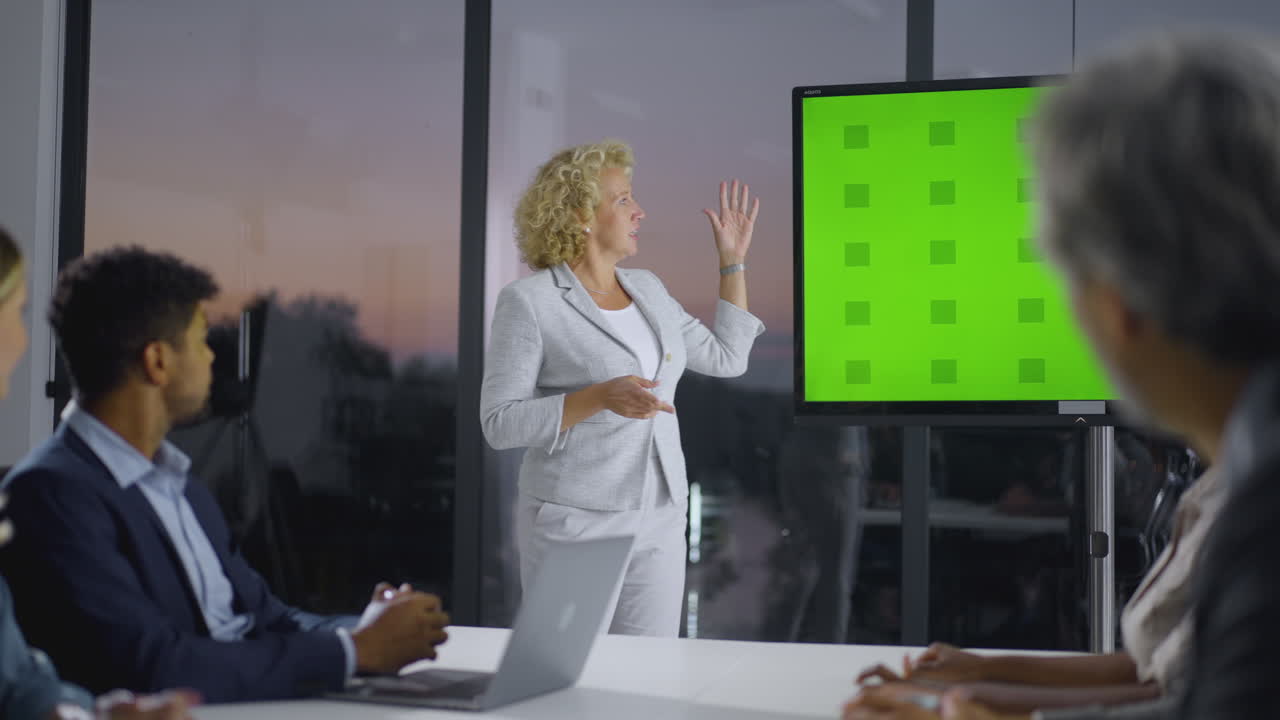 Business Presentation in Conference Room