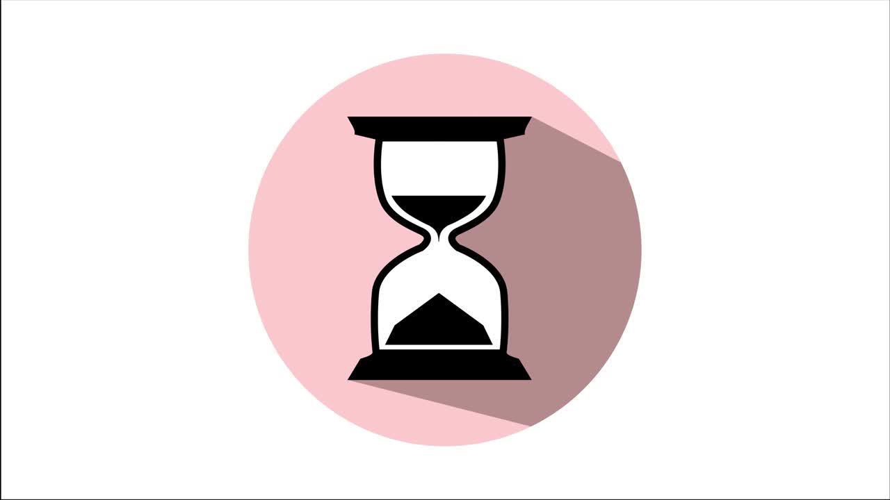 Time Hourglass Sand 4k Animated footage