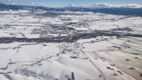 bozeman montana vista aérea de la ciudad