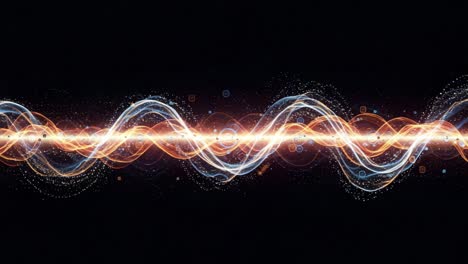 Dynamic Visual Representation of Energy Waves with Colorful Patterns and Light Effects Captured in Two Framing Sections for Enhanced Sensory Engagement