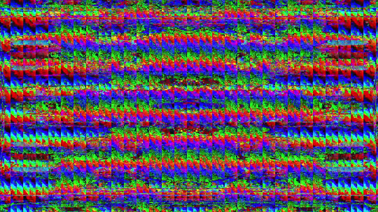 Charming bad trip effect light leaks glittering background. Loop footage