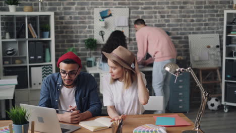 creative team collaboration in a modern office