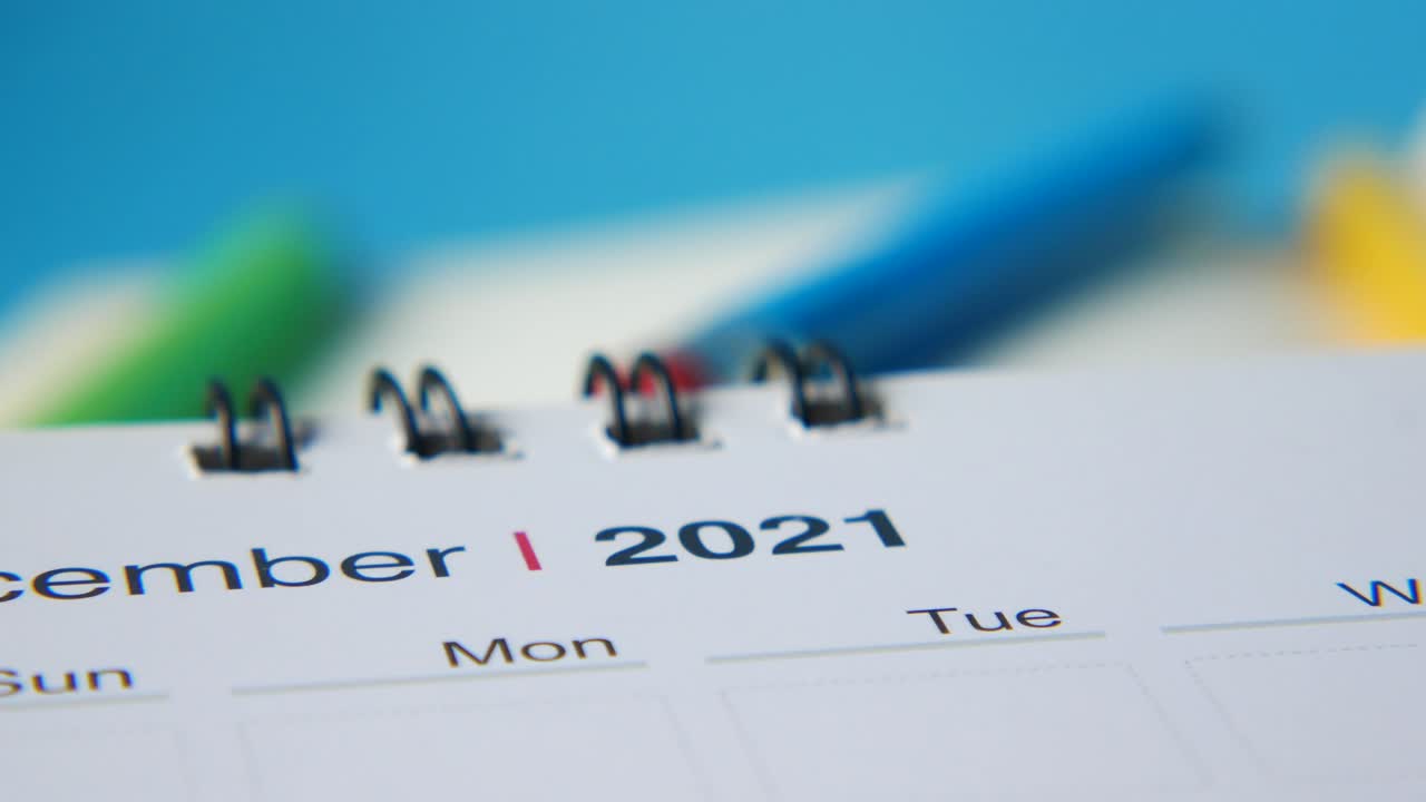 2021년 12월 달력