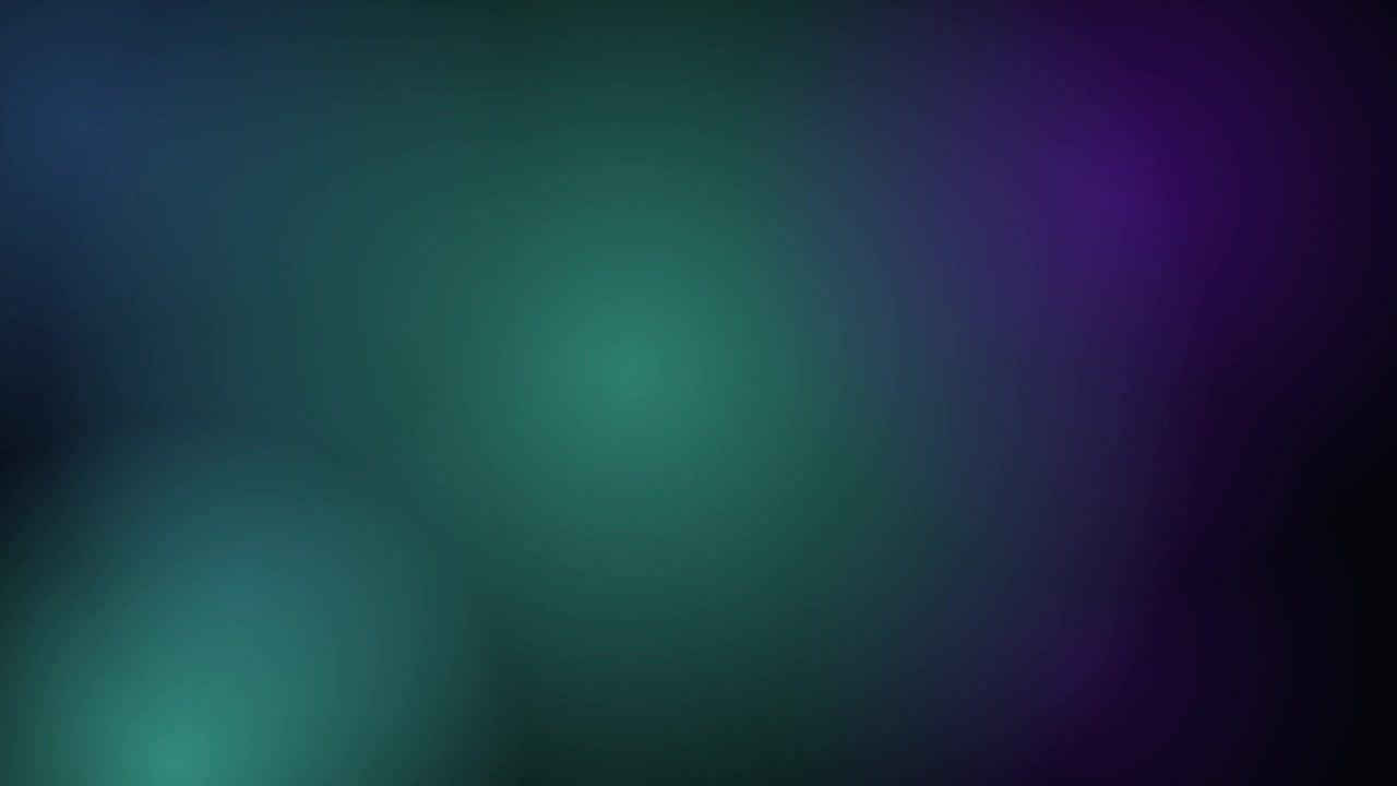 Sfondo astratto con sfere di luce blu e viola soffuse e luminose