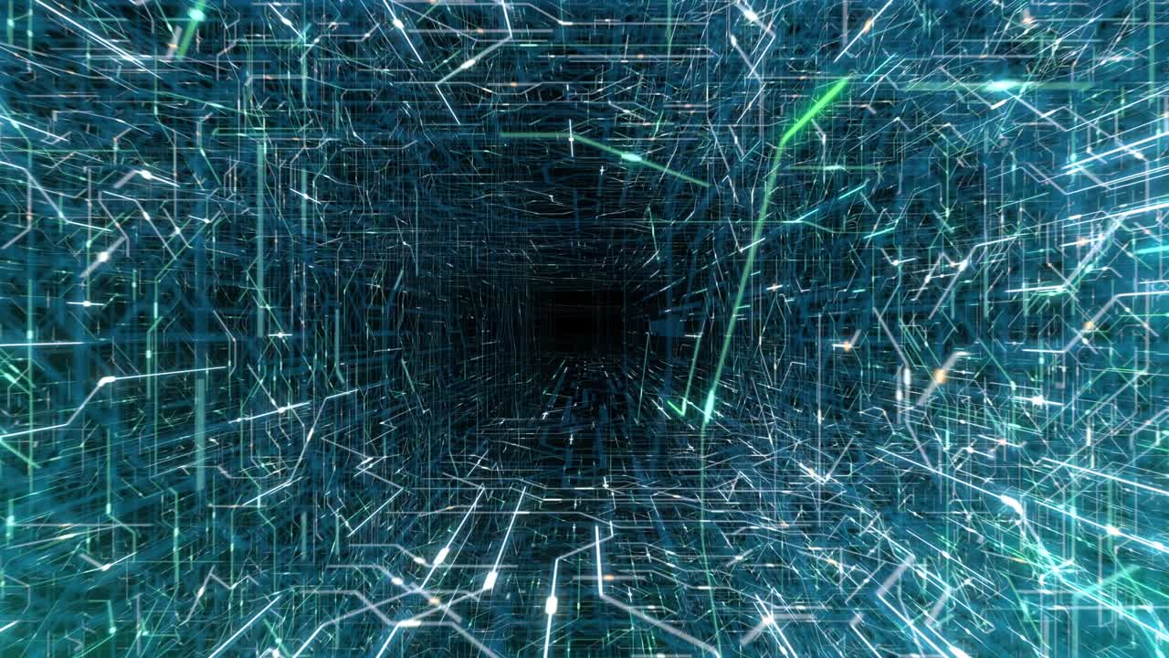 bucle sin costuras de 4 k de placa de circuitos impresos (pcb) en movimiento