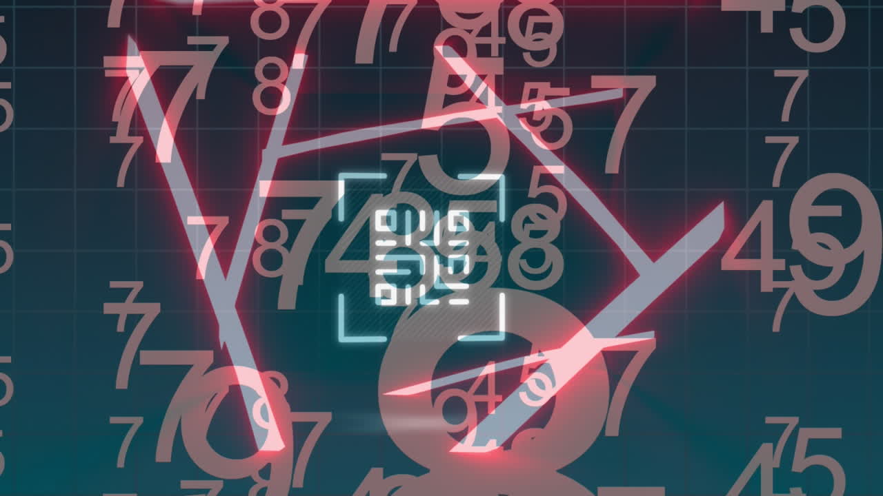 animación del código qr sobre el procesamiento de datos