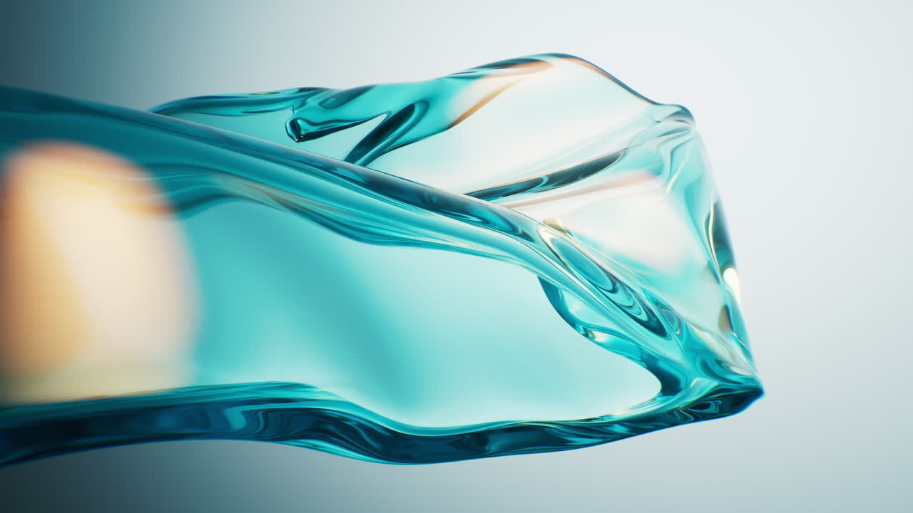 Flowing transparent cloth background, 3d rendering