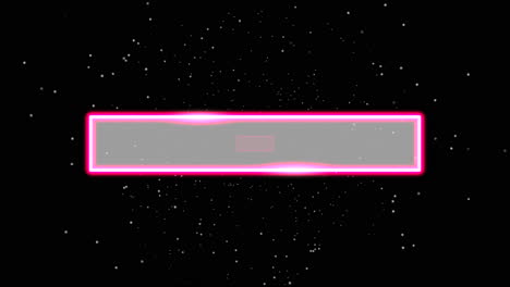 cuadrados rojos geométricos de neón en galaxia oscura