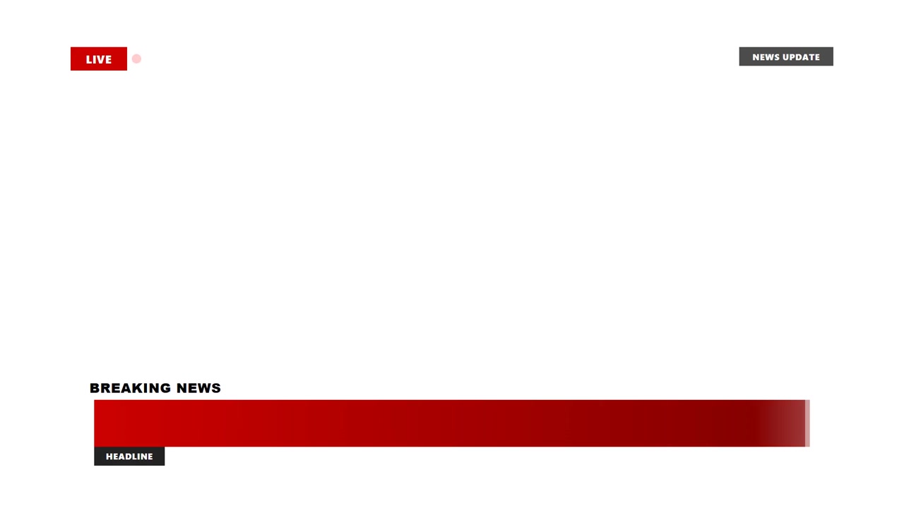 Grafisk overlay til breaking news-udsendelse (lower third)
