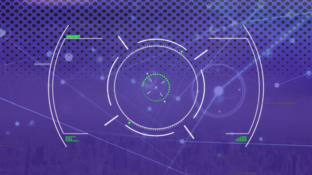 Animation of scope scanning with network of connections