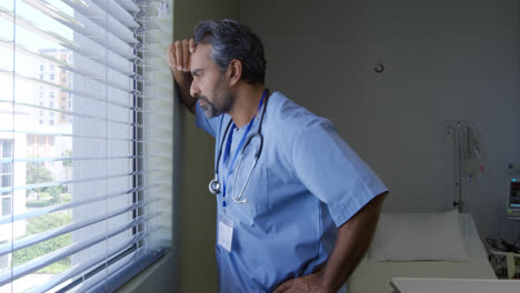 medical professional working at a hospital