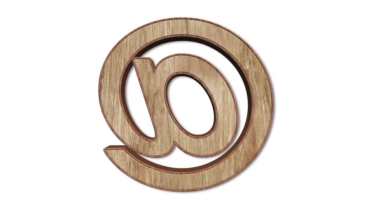 Eco Green Arobase Sign Rotation Loop