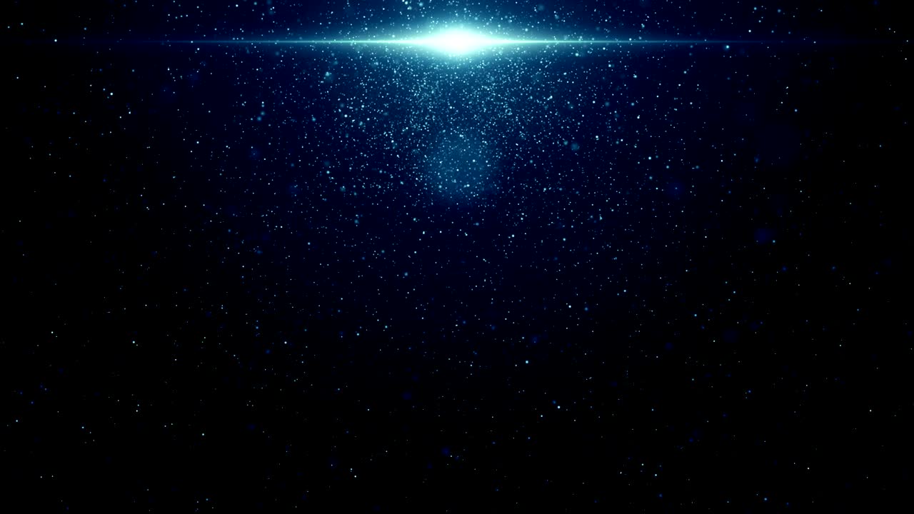 파란 먼지 입자 추상적인 빛 보케 모션 제목 영화적 배경 루프