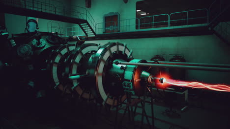 futuristic laboratory machine experiment