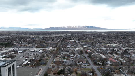 beautiful aerial view of provo utah