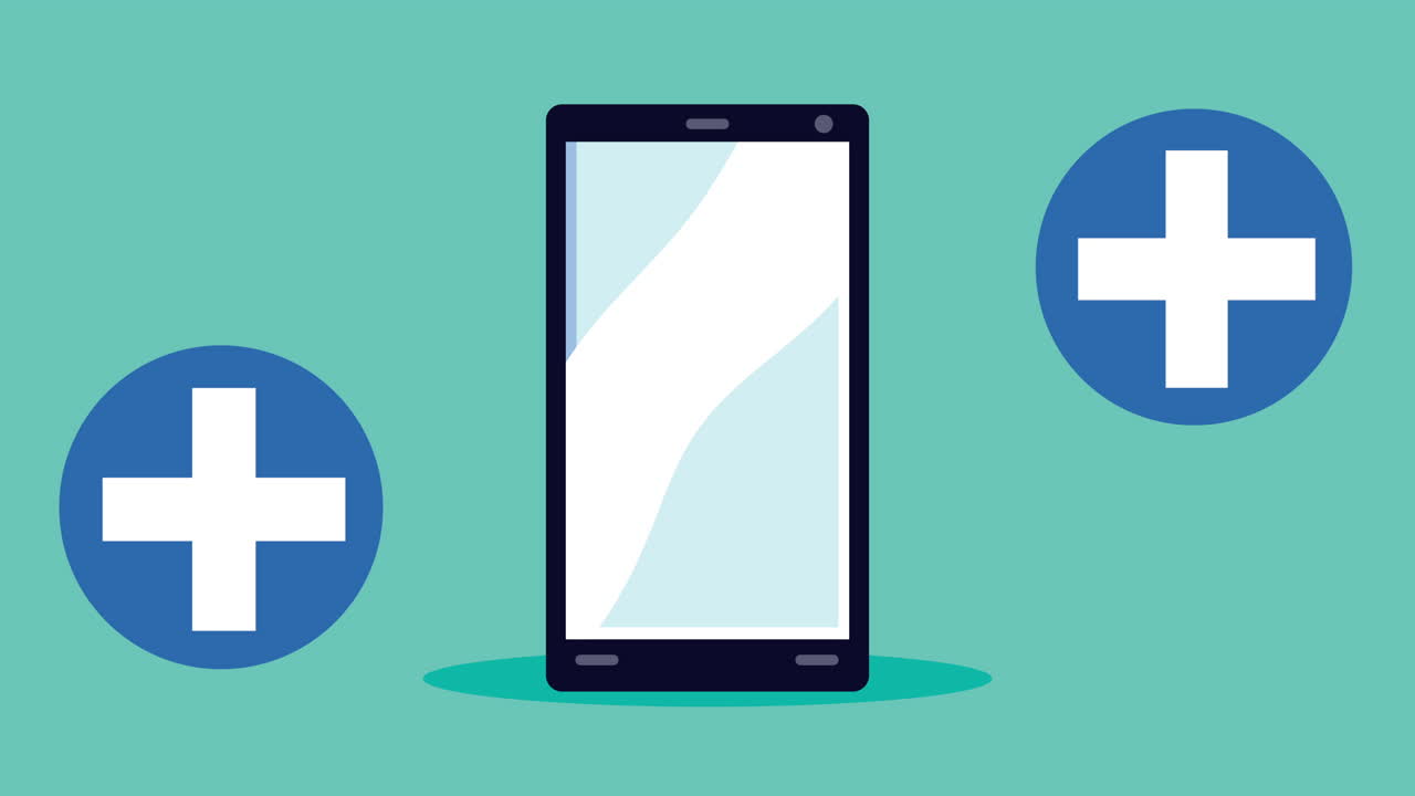 플러스 기호가 있는 스마트폰