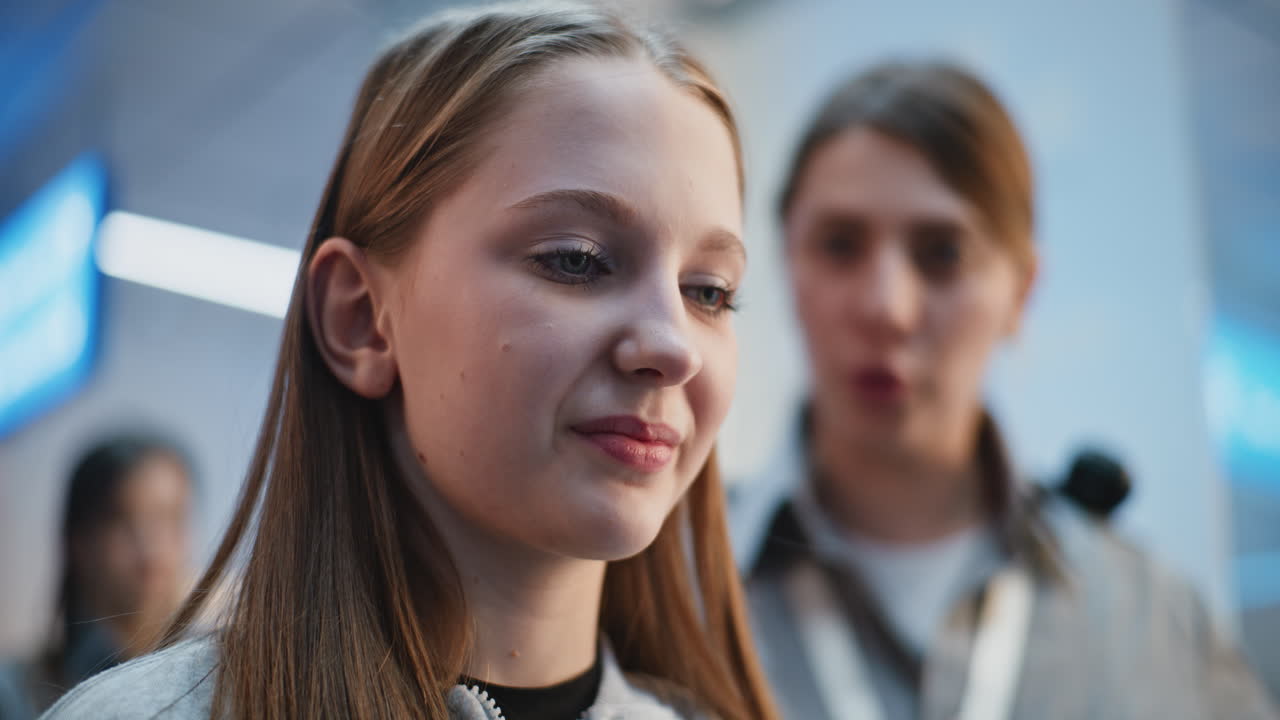 Teenage Girl in a Classroom