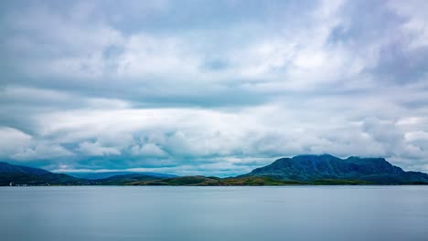la hermosa naturaleza de noruega el lapso de tiempo.