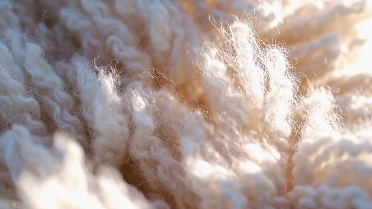 Close-up of soft wool texture