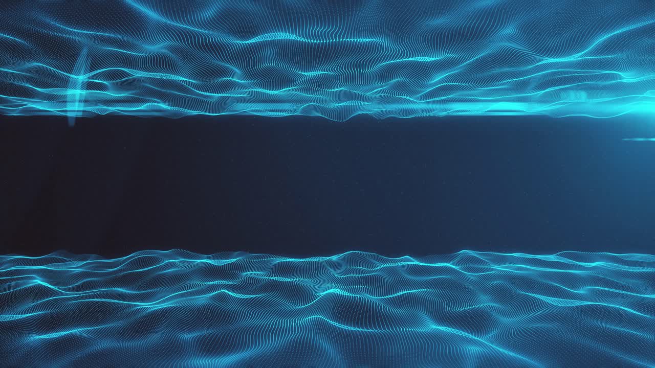 Riassunto sfondo dell'onda digitale blu