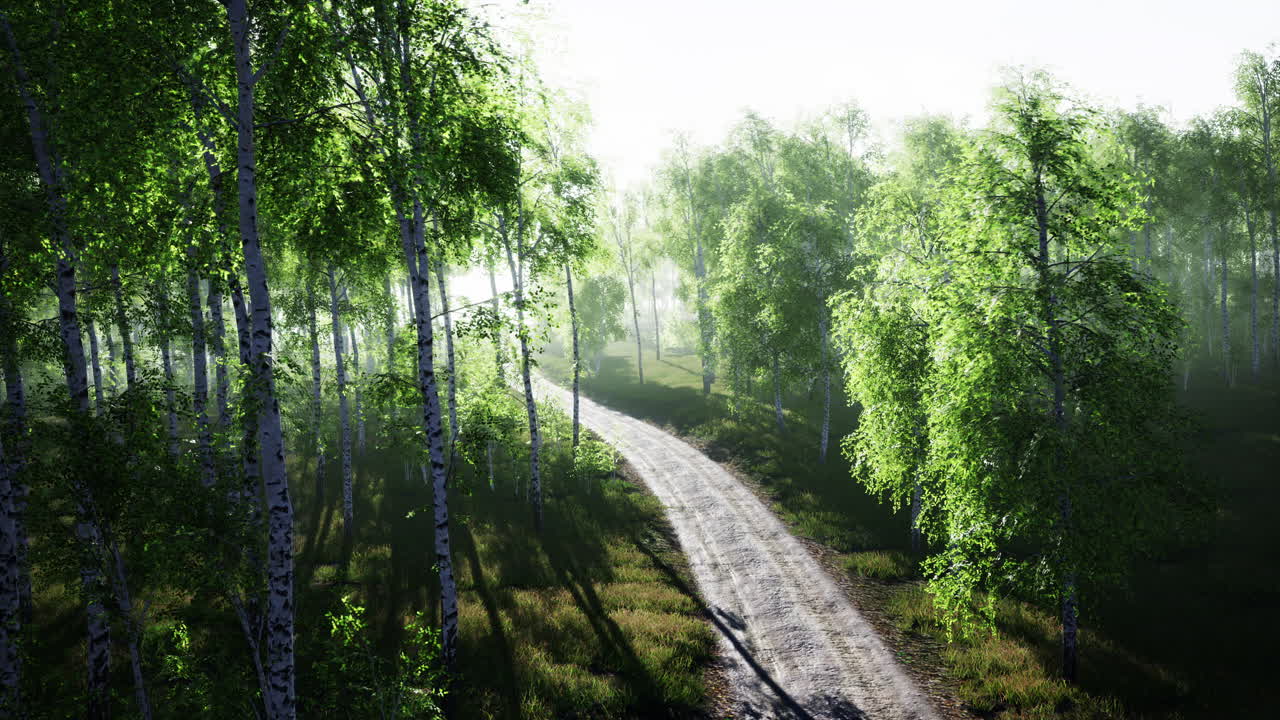 여름 숲을 가로질러  ⁇ 은 길