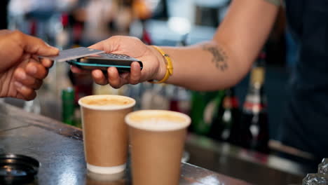coffee shop transaction