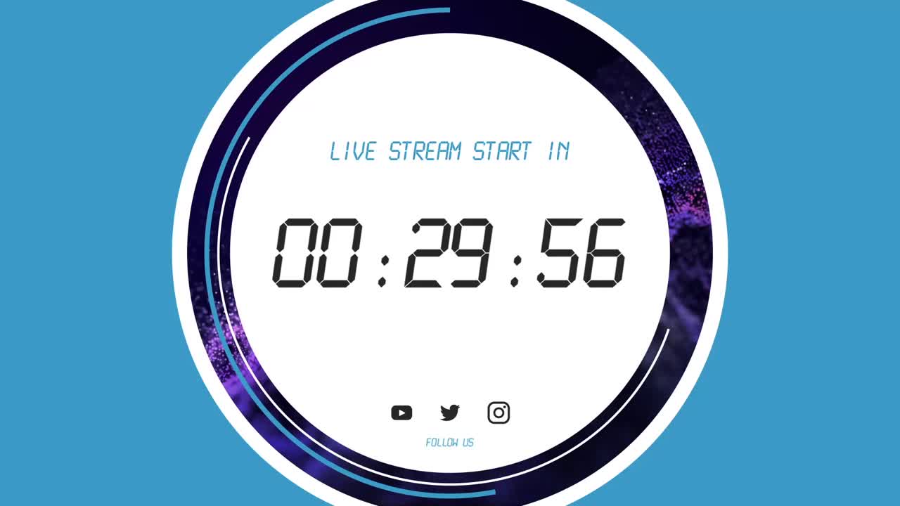 Live Stream Countdown Timer Graphic