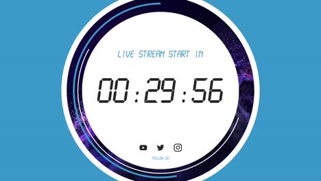live stream countdown timer graphic
