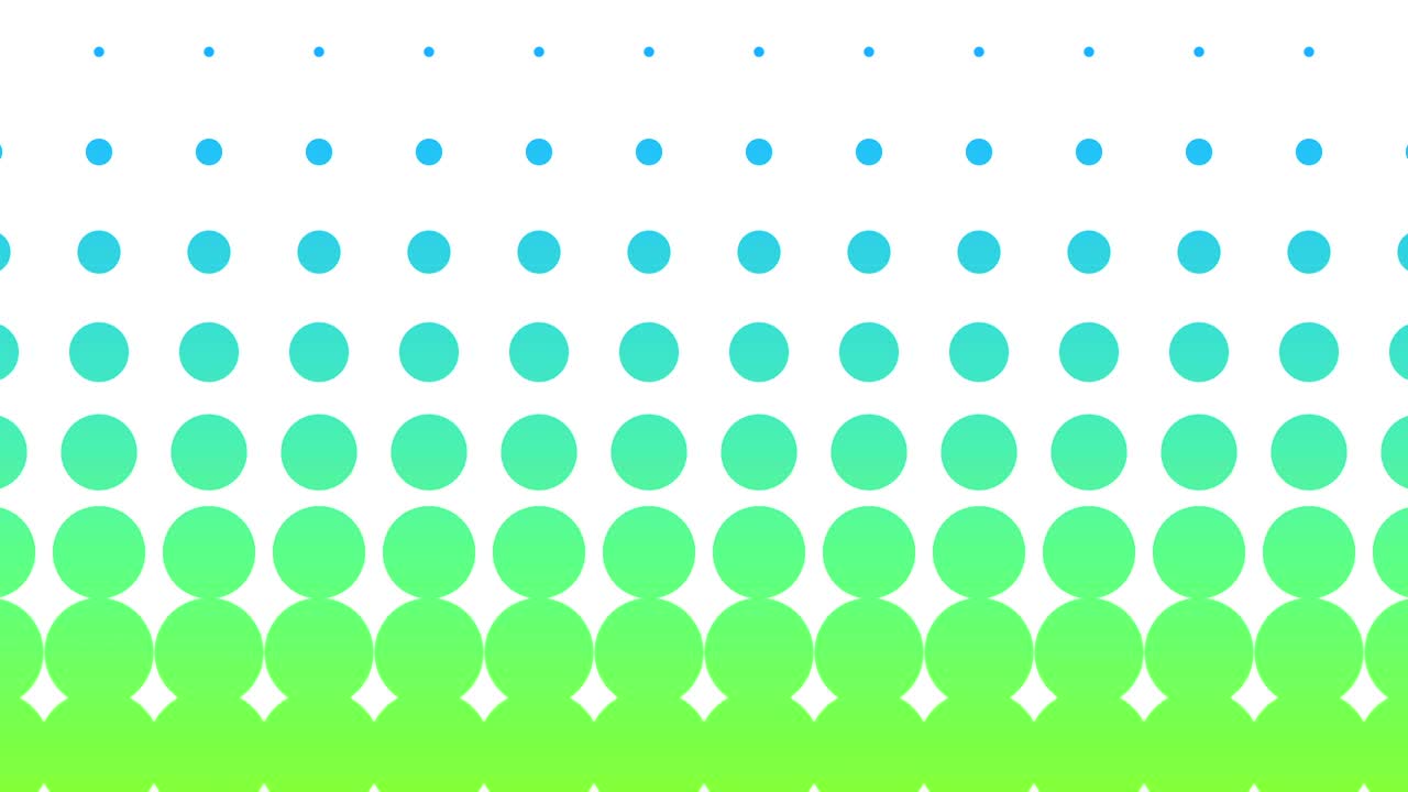 animación con patrón de puntos polca. círculo geométrico moderno. animación en bucle.