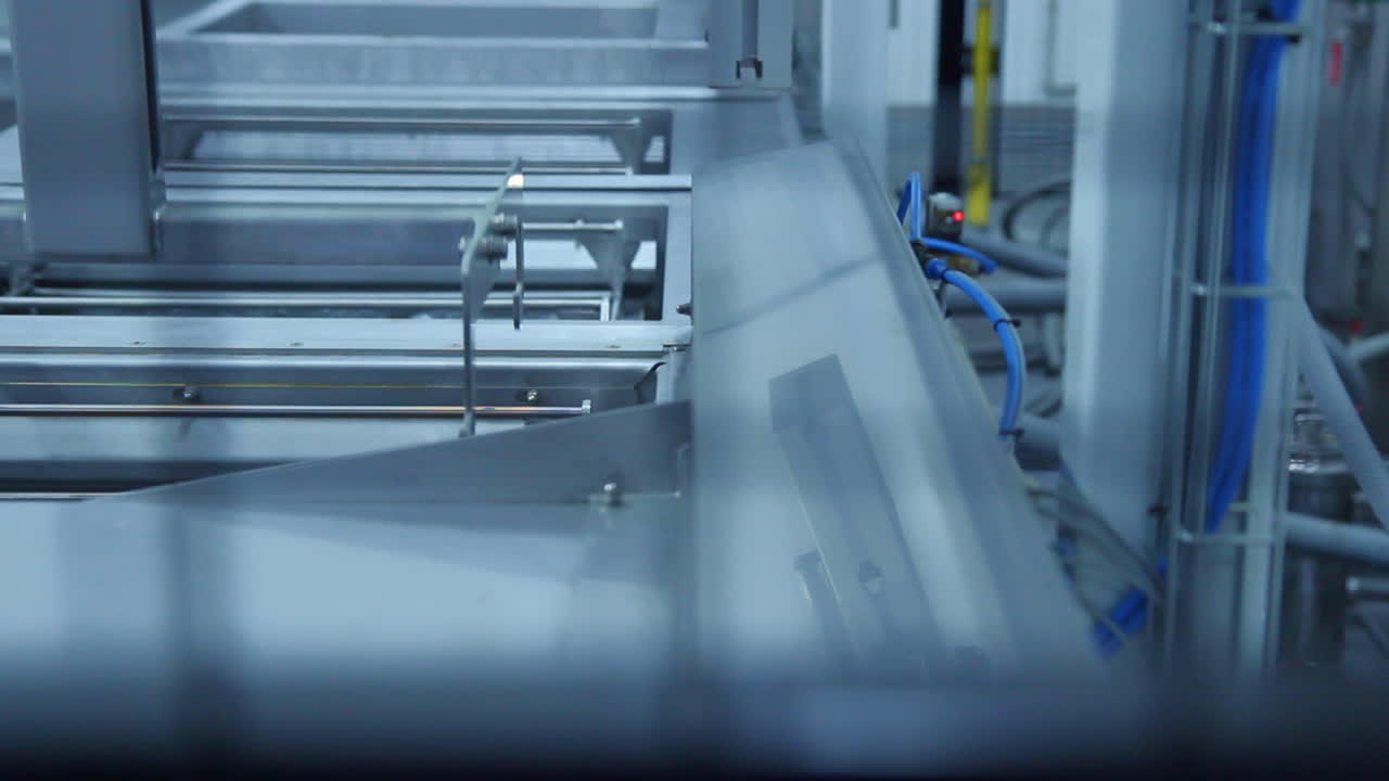 현대 공장에서의 현대 산업 장비. 현대 공장에 대한 기술 장비