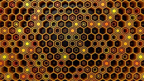 el fondo de los hexágonos