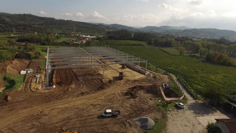 camión en el sitio de construcción