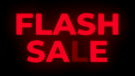 flash verkoop tekst flikkerende display promotie lus.