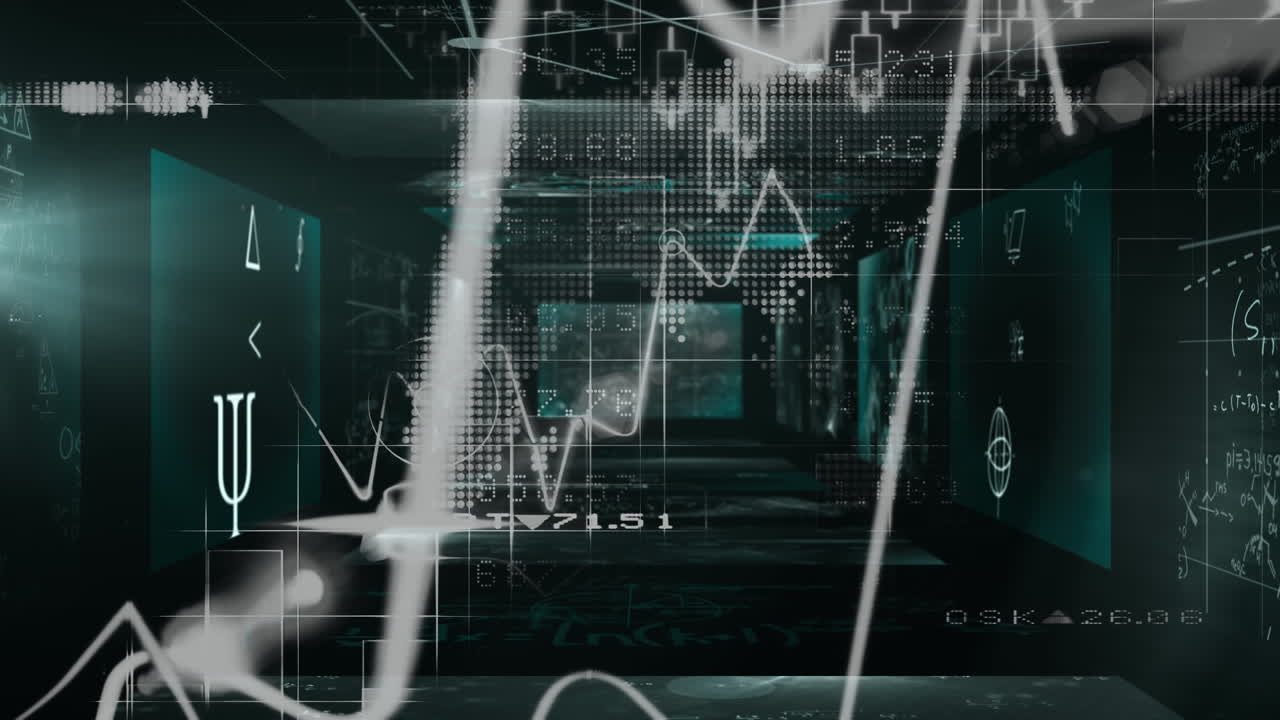 Animation of data processing during coronavirus covid19 pandemic