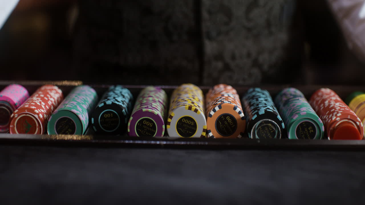 estuche para fichas de poker.