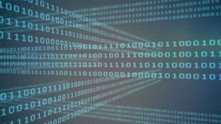 Animation of data processing and binary coding