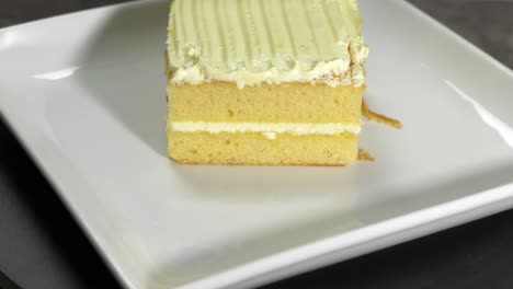 slice of vanilla cake