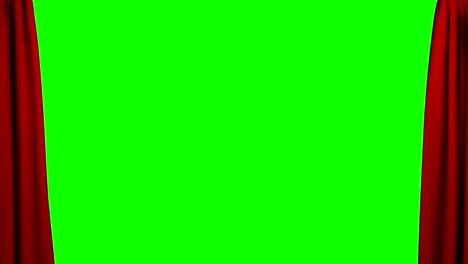 curtains opening and closing stage theater cinema green screen 4k