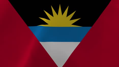 antigua y barbuda agitando la bandera 4k con fondo de papel tapiz en movimiento