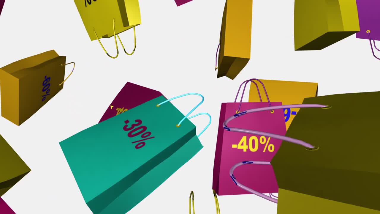 할인 판매 콘셉트 애니메이션