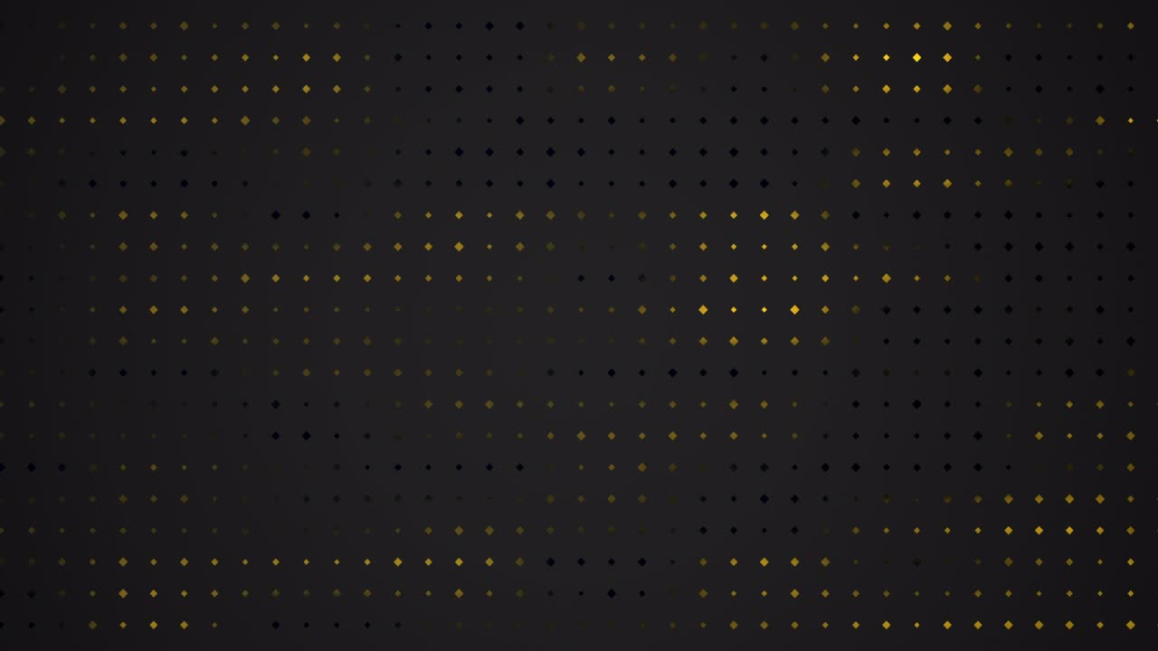 sfondo tecnico astratto con piccoli quadrati gialli. sfondo aziendale grigio nero scuro.