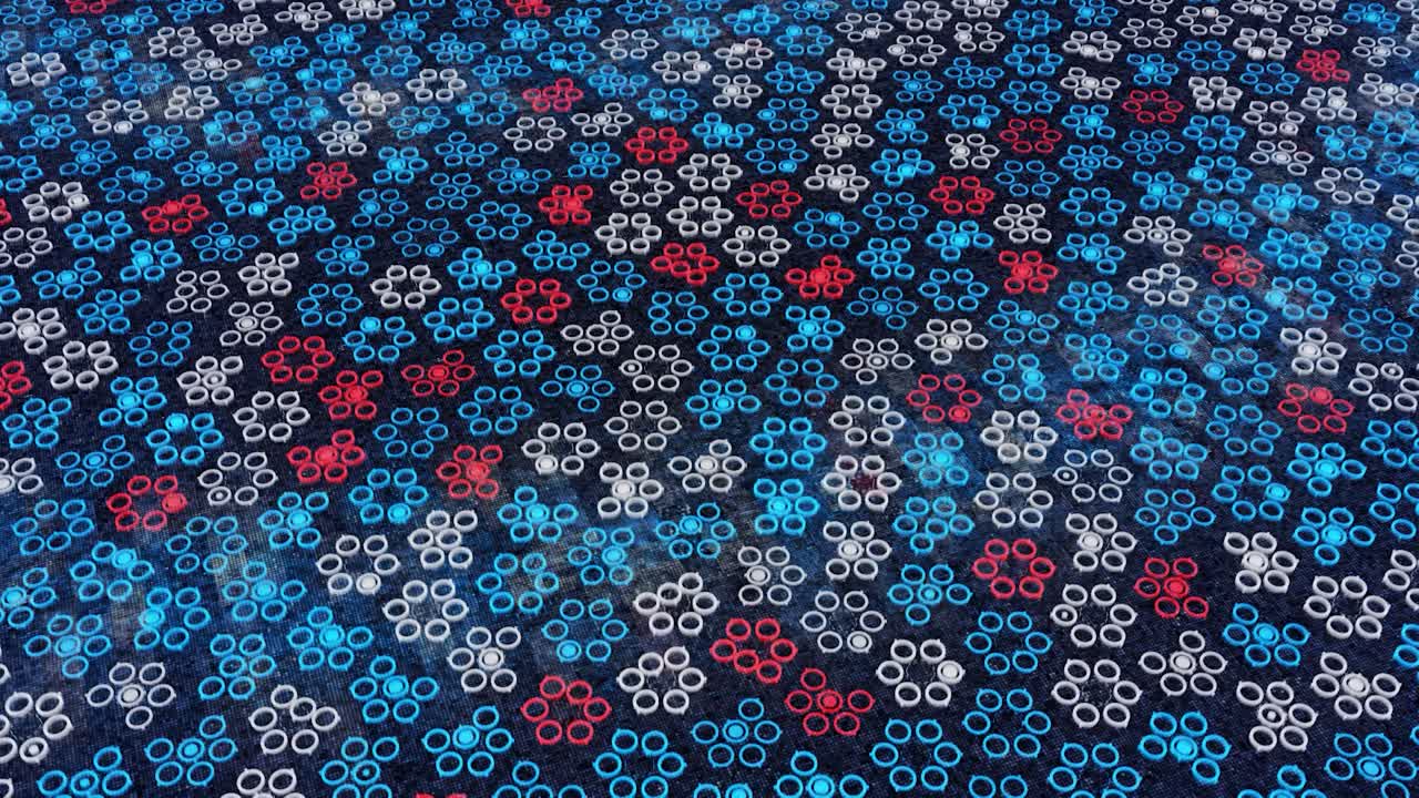 patrón geométrico abstracto de círculos