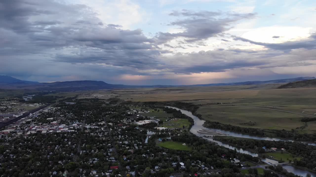 Flying in a Drone near Bozeman, Montana